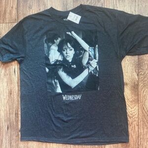 Wednesday Men’s Dance Scene Graphic T-Shirt Charcoal Gray Size XL NEW